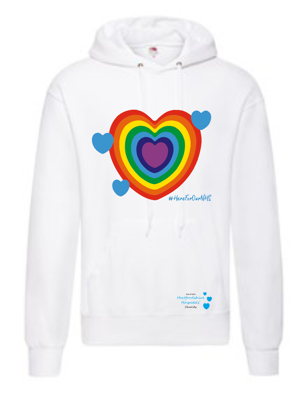 East and North Hertfordshire Hospitals Charity unisex adult hoodie
