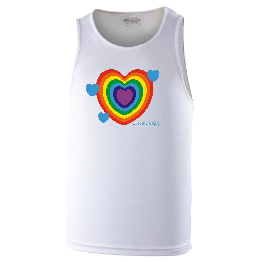 East and North Hertfordshire Hospitals Charity mens running vest