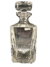 Load image into Gallery viewer, Personalised Lead Crystal Plain Glass Decanter
